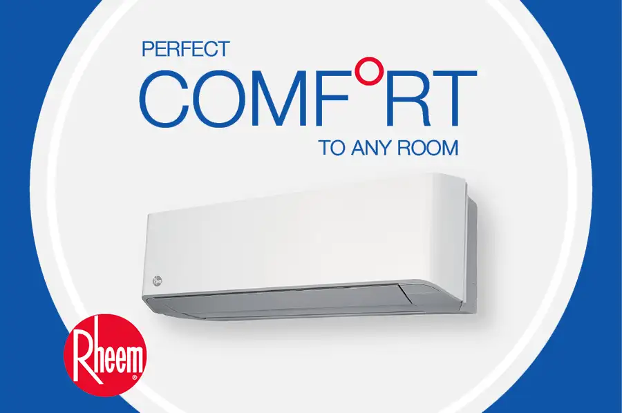 Rheem catalogue ad for Mini Split system AC - Perfect Comfort to any room - Vandalia, IL