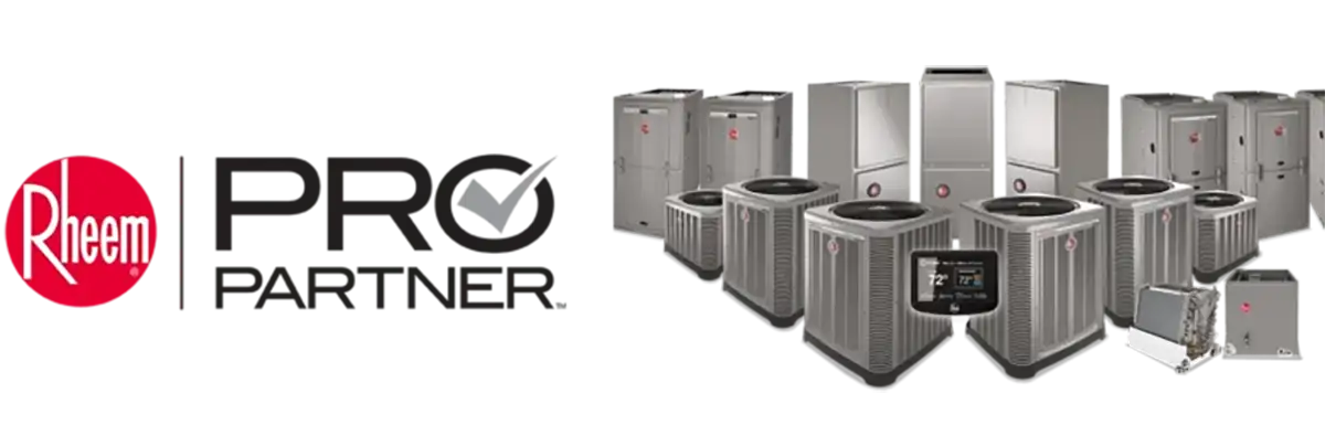 Rheem pro partner - heating and cooling system products isolated - Vandalia, IL